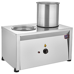 Remta CB12 Double Chamber Soup Kettle, Electric, 9+9 Liter Capacity - 2