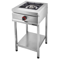 Remta CEJ21(L) Base Shelved Single Burner LPG Stove, 45x50.5x80.6 cm - Remta