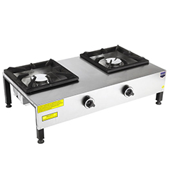Remta CEJ22 Counter Top 2 Burner Gas Stove, 86x55x23 cm - Remta