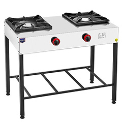 Remta CEJ23 Freestanding 2-Burner Gas Stove, 86x55x74 cm - Remta