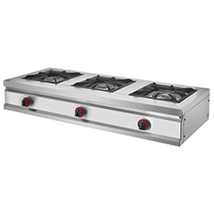 Remta CEJ24(S) Counter Top 3-Burner LPG Stove, 132.5x50.5x22.5 cm - Remta