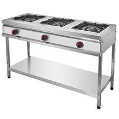 Remta CEJ25(L) Base Shelved 3-Burner LPG Stove, 132.5x50.5x80.6 cm - Remta