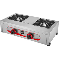 Remta CEJ26 Counter Top LPG Stove, 2 Burners, 62x42x17 cm - Remta