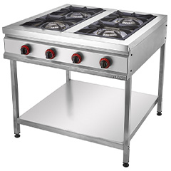 Remta CEJ32(L) Base Shelved 4-Burner Gas Stove, 85x50.5x80.6 cm - Remta