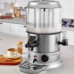 Remta CS4 Hot Chocolate and Salep Machine, 5 Liter Capacity, 32x36x48 cm, Silver - 2