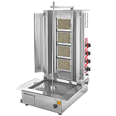 Remta D08(A) Döner Ocağı, Alttan Motorlu, 4 Radyanlı, LPG'li, 50 kg Kapasiteli - Remta
