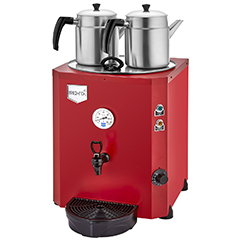 Remta DE11S Jumbo Float Tea Machine, Electric, 2 Teapots, 23 Liter Capacity - Remta