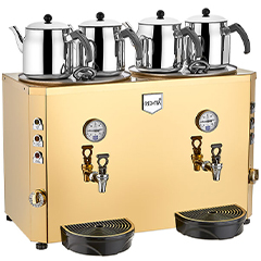 Remta DE13S Jumbo Float Tea Machine, Electric, 4 Teapots, 46 Liter Capacity - Remta