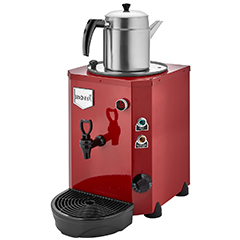 Remta DE14 Mini Jumbo Tea Machine, Electric, Single Teapot, 9 Liter Capacity, Red - Remta