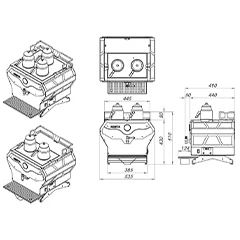 Remta DE22 Pro Tea Machine, Electric, 2 Kettles, 19 Liter Capacity, 2200 W - 3