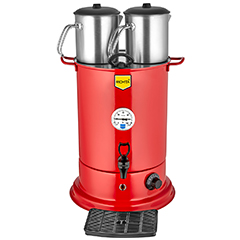 Remta EL11 Elite Tea Machine, Electric, 2 Teapots, 18 Liter Capacity, Red - Remta