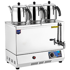 Remta EP03 55 Model Çay Ocağı, Elektrikli, Pleytsiz, 3 Demlikli, 34 Litre Kapasiteli - 1