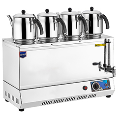 Remta EP04 85 Model Çay Ocağı, Elektrikli, Pleytsiz, 4 Demlikli, 43 Litre Kapasiteli - 1