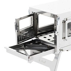 Remta KM01 Kuzineli Kamp Sobası, 28x56x40 cm - 3