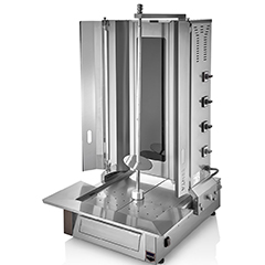 Remta MA03 Electric Döner Stove, Bottom Motorized, 4 Radiant, 50 kg Capacity - 1