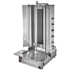 Remta MA04 Electric Döner Stove, Bottom Motorized, 5 Radiant, 60 kg Capacity - 1