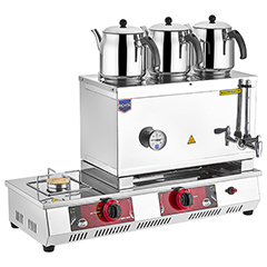 Remta N13 55 Model Çay Ocağı, Gazlı, 3 Demlikli, 34 Litre Kapasiteli - 1