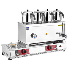 Remta N14 85 Model Çay Ocağı, Gazlı, 4 Demlikli, 43 Litre Kapasiteli - 1