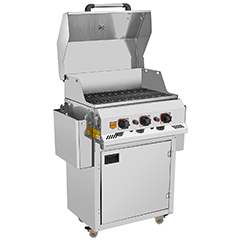 Remta R134 Bahçe Tipi Barbekü, Döküm, LPG'li, 53x100x109,5 cm - 1