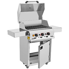 Remta R134 Bahçe Tipi Barbekü, Döküm, LPG'li, 53x100x109,5 cm - 4