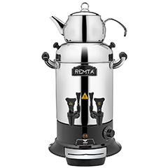 Remta R27 Maksi Tea Machine, Electric, 2 Teapots, 16 Liter Capacity - Remta