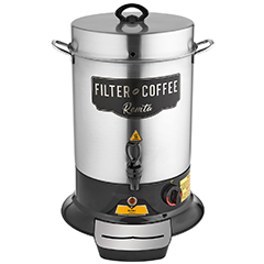 Remta R51 Paslanmaz Çelik Filtreli 12 lt Hazneli 120 Fincan Inox Filtre Kahve Makinesi - Remta