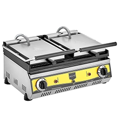 Remta R80 Double Lid Panini Grill, Electric, Grooved - 3