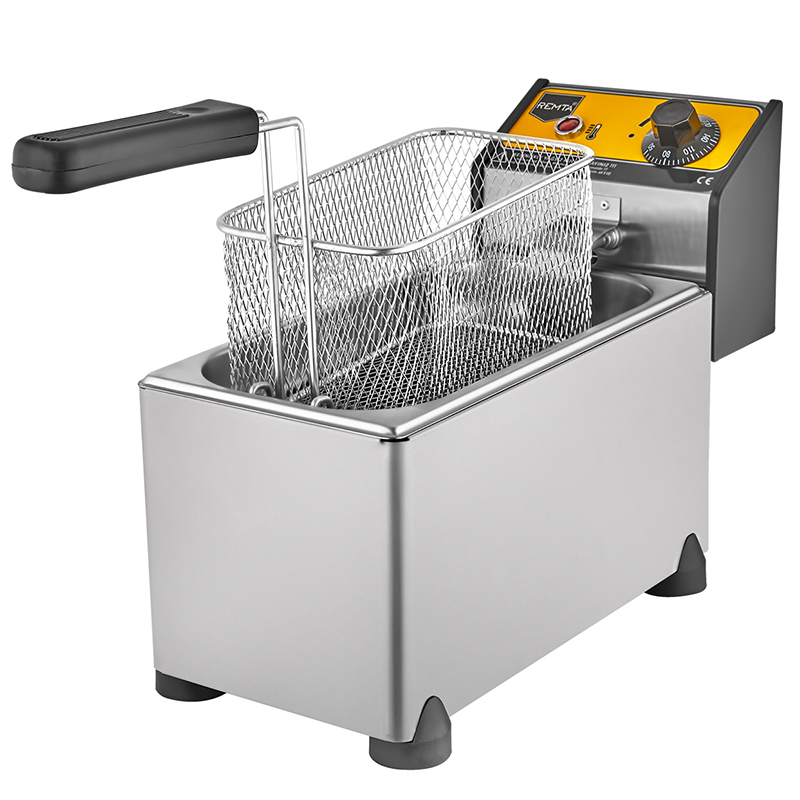 Remta R90 Electric Deep Fryer, With Lid, 3 Liter Capacity, 13x21x12 cm Basket Dimensions - 1 Remta R90 Electric Deep Fryer, With Lid, 3 Liter Capacity, 13x21x12 cm Basket Dimensions - 1