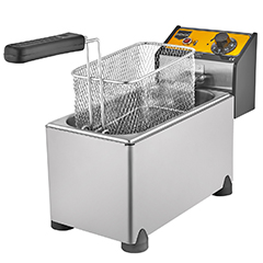 Remta R90 Electric Deep Fryer, With Lid, 3 Liter Capacity, 13x21x12 cm Basket Dimensions - Remta