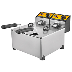 Remta R92 Electric Deep Fryer, Double, With Lid, 3+3 Liter Capacity, 13x21x12 cm Basket Size - Remta (1)