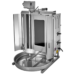 Remta SD10 Electric Döner Stove, Top-Mounted Motor, 2 Radiant, 20 kg Capacity - Remta