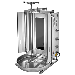 Remta SD12 Electric Döner Stove, Glassed, Motorless, 3 Radiant, 30 kg capacity - Remta