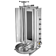 Remta SD19 Electric Döner Stove, With Glass, Without Motor, 5 Radiants, 60 kg Capacity - Remta