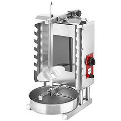 Remta SD2 Electric Döner Stove, With Glass, Motorless, Single Radiant, 10 kg Capacity - Remta