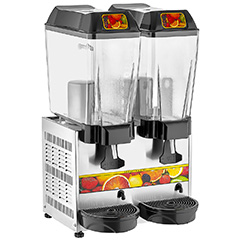 Remta ST12 Double Beverage Cooling Machine, 2 Fountains, 20+20 Liter Capacity, Silver - Remta