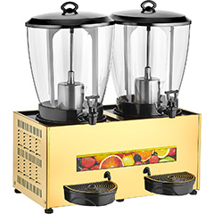 Remta ST29 Gold Double Sherbet and Buttermilk Cooling Machine, with Mixer, 20+20 Liter Capacity - Remta