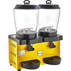 Remta ST35 Royal Çiftli Mini Şerbet ve Ayran Makinesi, Karıştırıcılı, 11+11 Litre Kapasiteli, Sarı - Remta