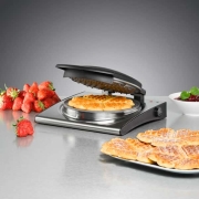 Rommelsbacher Single Eye Waffle Maker, Clover Patterned, 180 mm Waffle Diameter - 2