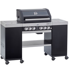 Rösle Videro G4-SL Gazlı Ada Barbekü İstasyonu - Siyah - 1