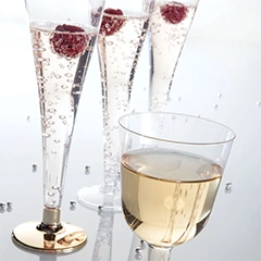 Rubikap DC.120 Single Use Champagne Flute, 120 ml, Gold - 2