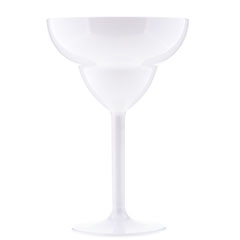Rubikap PM.M30 Premium Margarita Bardağı, Polikarbon, 350 ml, Beyaz - Rubikap
