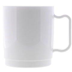 Rubikap RC.M25 Polikarbon Kupa, 250 ml, Beyaz - 1