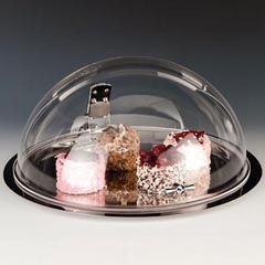 Zicco Sabit Kapaklı Büyük Fanus, Çelik Altlı, 49x23 cm - Zicco