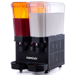 Samixir 40.SMB Klasik Twin Soğuk İçecek Dispenseri, 20+20 Lt, Karıştırıcılı ve Fıskiyeli, Siyah - 2