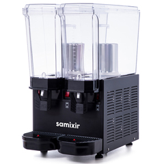 Samixir 40.SMB Klasik Twin Soğuk İçecek Dispenseri, 20+20 Lt, Karıştırıcılı ve Fıskiyeli, Siyah - 1