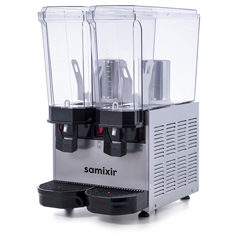 Samixir 40.SMI Klasik Twin Soğuk İçecek Dispenseri, 20+20 Lt, Kaırştırıcılı ve Fıskiyeli, Inox - 2