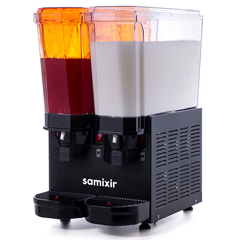 Samixir 40.SSB Klasik Twin Soğuk İçecek Dispenseri, 20+20 Lt, Çift Fıskiyeli, Siyah - Samixir