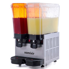 Samixir 40.SSI Klasik Twin Soğuk İçecek Dispenseri, 20+20 Lt, Çift Fıskiyeli, Inox - 1