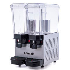 Samixir - Samixir 40.SSI Klasik Twin Soğuk İçecek Dispenseri, 20+20 Lt, Çift Fıskiyeli, Inox (1)