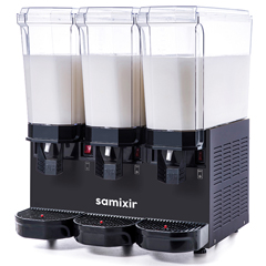 Samixir 60.MMMB Classic Triple Cold Beverage Dispenser, 20+20+20 L, 3 Mixer, Black - 1